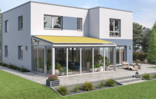 Reflexa Wintergartenmarkise Life Zip gelb