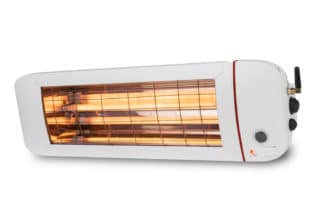 Terrassenheizstrahler mit App 1400 Watt weiss
